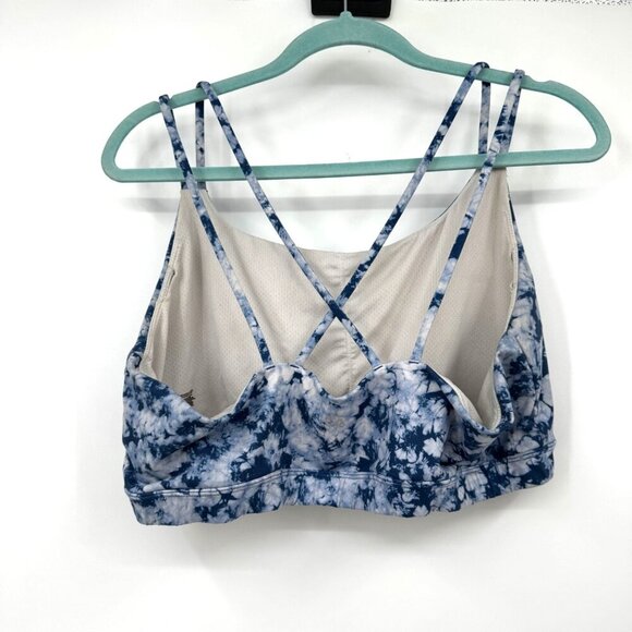 Gap Fit Strappy Sports Bra woman’s size.  l tie dye blue athletic wear - Picture 5 of 7